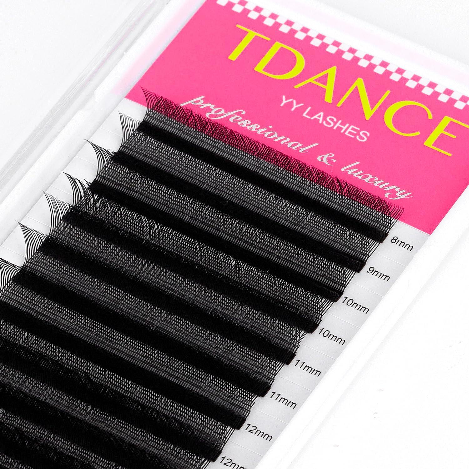 TDANCE TDANCE Classic Lashes D Curl 0.05mm Thickness 14-19mm + YY Eyelash Extensions C Curl 0.07mm Thickness 8-15mm
