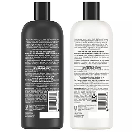 TRESemmé TRESemmé Flawless Curls Shampoo and Conditioner Set, Curly Hair Products with Coconut Oil Leaves Curls Defined, Sulfate Free, Frizz Free, 28 Fl Oz Ea