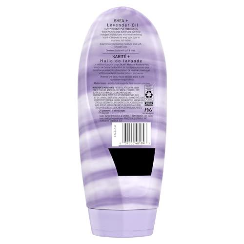 Olay Olay Moisture Ribbons Plus for Women, Shea + Lavender Oil Scent Body Wash, 18 oz