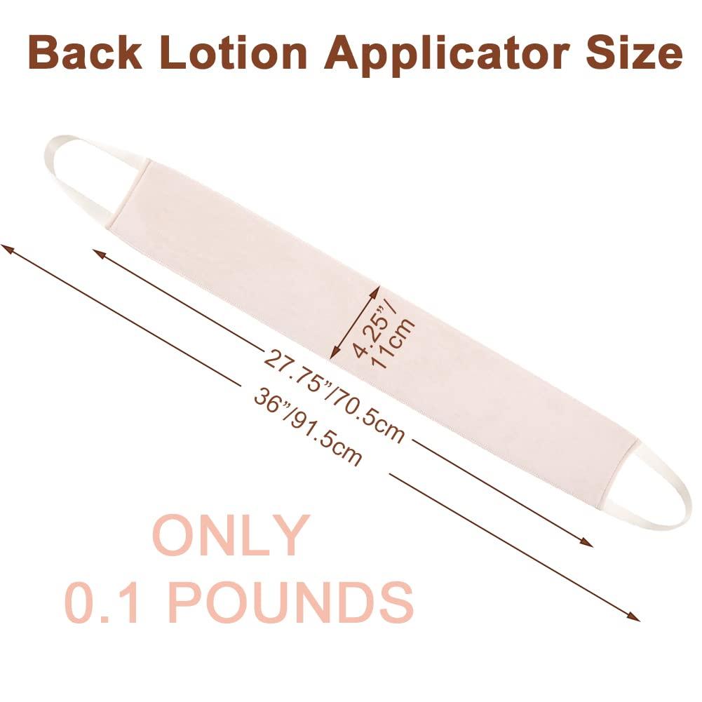 STEUGO Lotion Applicator for Back, Self Back Tanning Applicator Back Lotion Applicators Tanning Back Applicator Double Side Used Soft Smooth Even for Lotions Mousses Creams