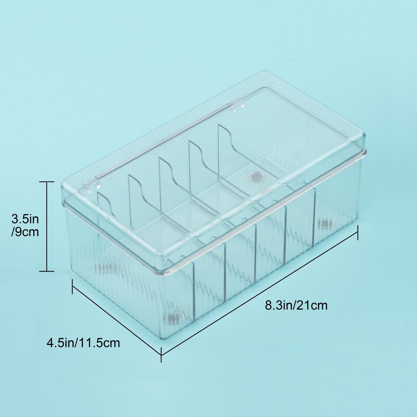 POCMKO POCMKO Lash Extension Organizers and Storage, Lash Extension Supplies Organizer, Lash Cart Organizer, Acrylic Large Capacity Eyelash Extension Supplies Storage Box, Lashes Supplies Container