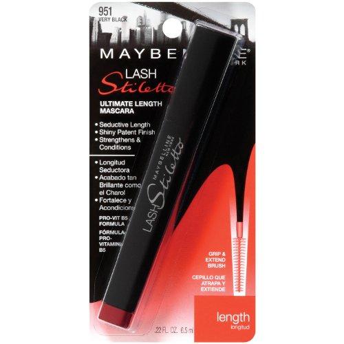 Maybelline New York Maybelline Lash Stiletto Ultimate Length Washable Mascara, Very Black, 1 Count