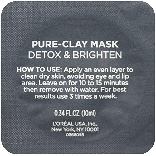 L’Oréal Paris L'Oréal Paris Skincare Pure-Clay Face Mask Trial Size Set, Includes 3 Different Face Masks Made With Charcoal, Red Algae and Eucalyptus, Set