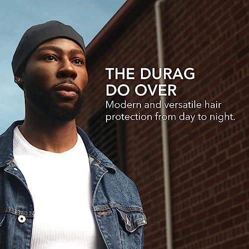 Hairbrella Hairbrella Premium Satin-Lined Mens Sleep Cap, Wave Cap, Adjustable Durags for Men, Durag Alternative for 360 Waves XL Cranberry