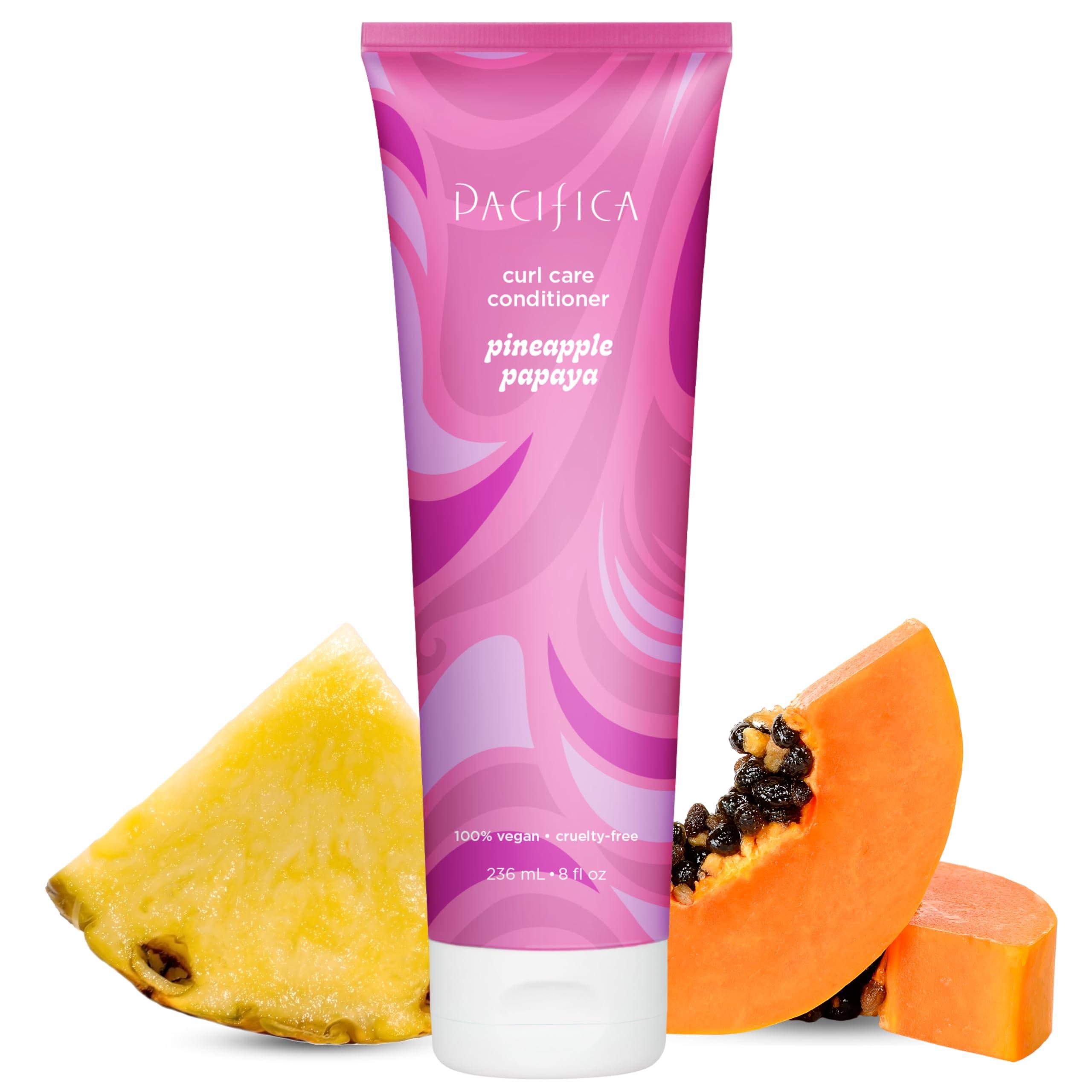 Pacifica Pacifica Curly Hair Conditioner - Pineapple Papaya Curls Hair Care Treatment, Designed to Enhance Natural Curls, Color-Safe, Vegan & Cruelty-Free Dermatologist Tested