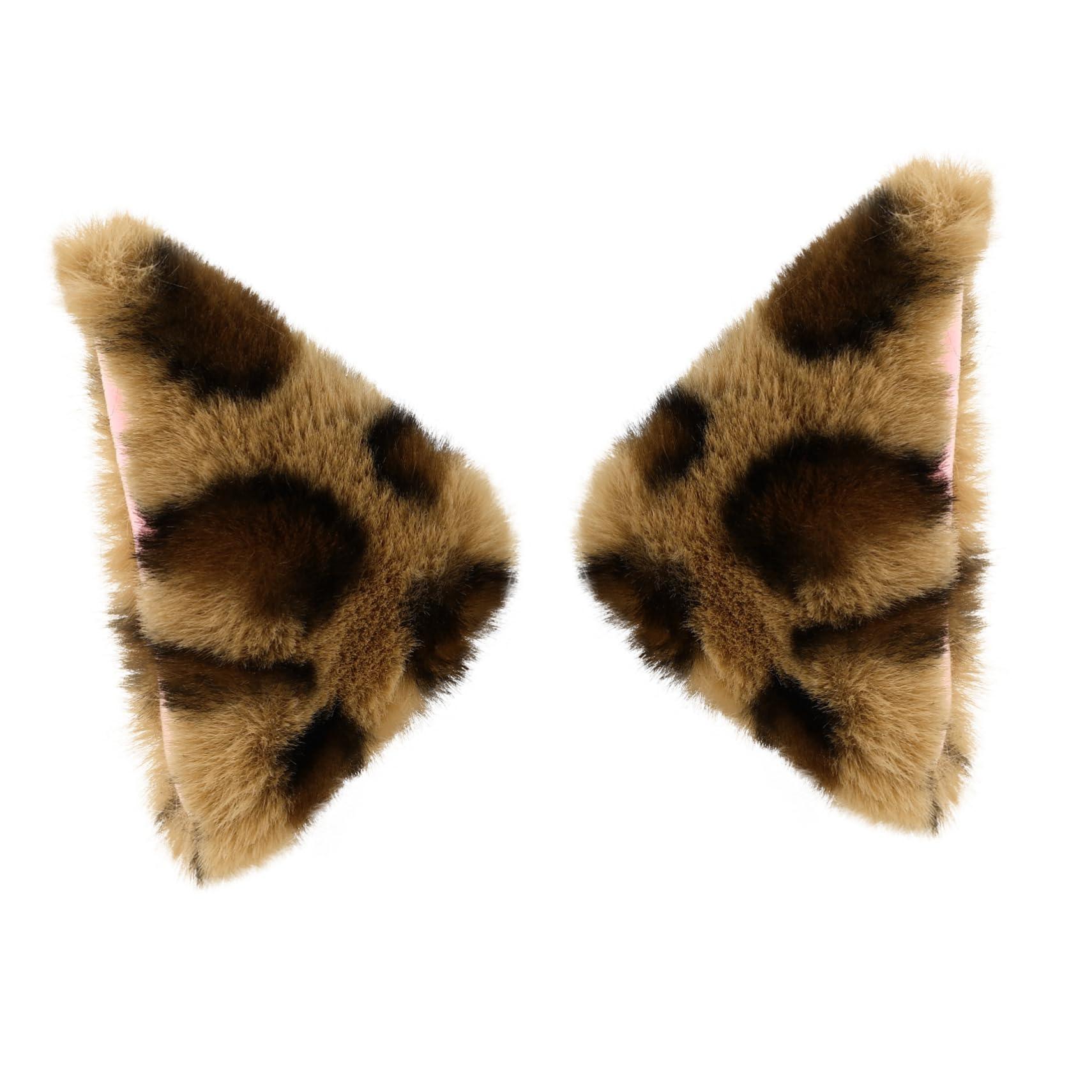 Luxshiny Luxshiny 1 Pair Cat Ears Hairpin Cat Ear Clips Halloween Hair Clips for Girls Cat Ears Cat Ears Clip on Women Hair Accessories Distinctive Hair Jewelries Flannel Baby Animal Hairy Cat