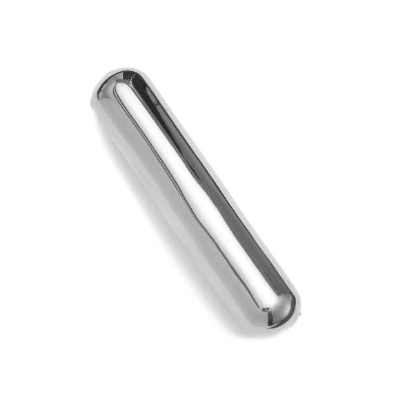RPZL RPZL Glossy Gold Bar Barrette, Elongated Silhouette, Secured French Clip (Silver)