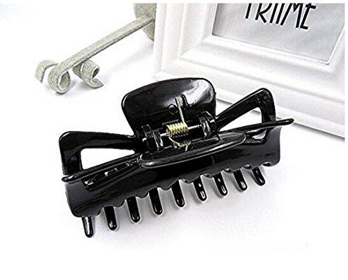 ericotry 11cm/4.4inch Large Plastic Hair Claw Banana Clips Butterfly Style Hairpin Hair Claws Grip Clip Clamp Hair Accessory for thick hair Women pack of 2