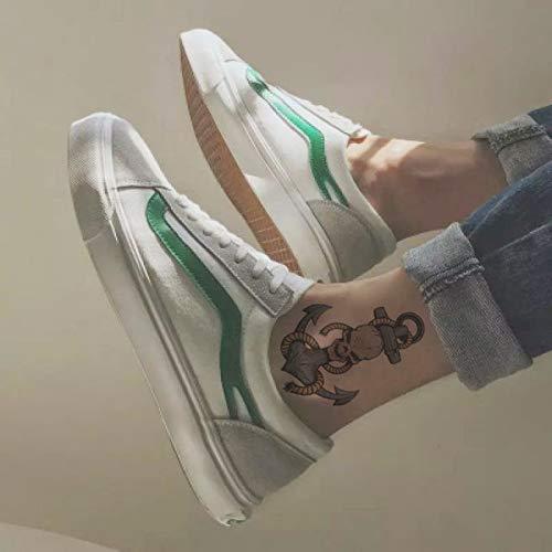 SanerLian SanerLian Anchor Ship Temporary Tattoo Sticker Waterproof Fake Tatoo Men Women Adult Boys Teens Body Art 10.5X6cm Set of 12 (SF032)