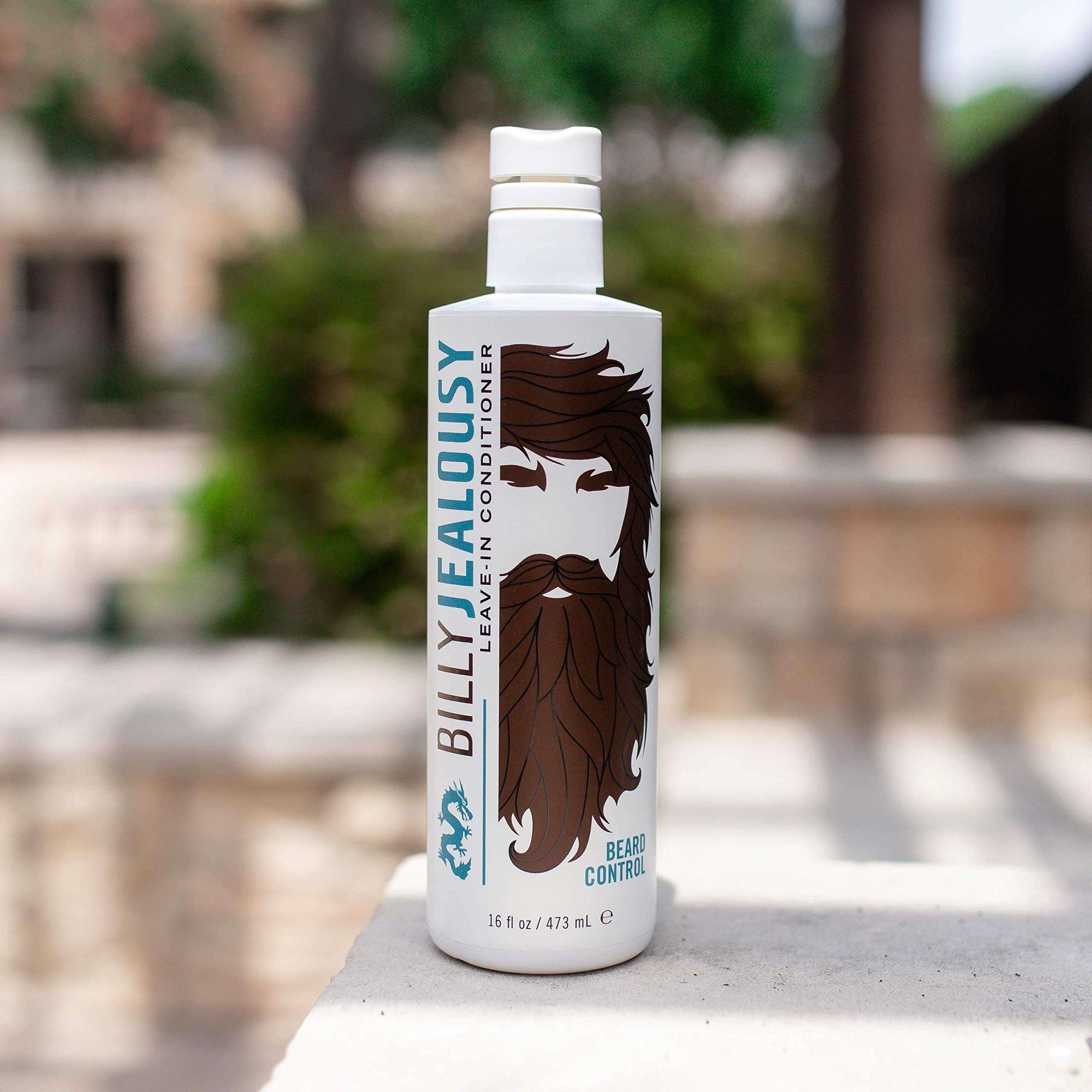 Billy Jealousy Billy Jealousy Beard Control Leave In Beard Conditioner for Men with Aloe Leaf Juice and Jojoba Seed Oil, Softens Hair and Skin, Light Hold with Matte Finish, 16 Fl Oz