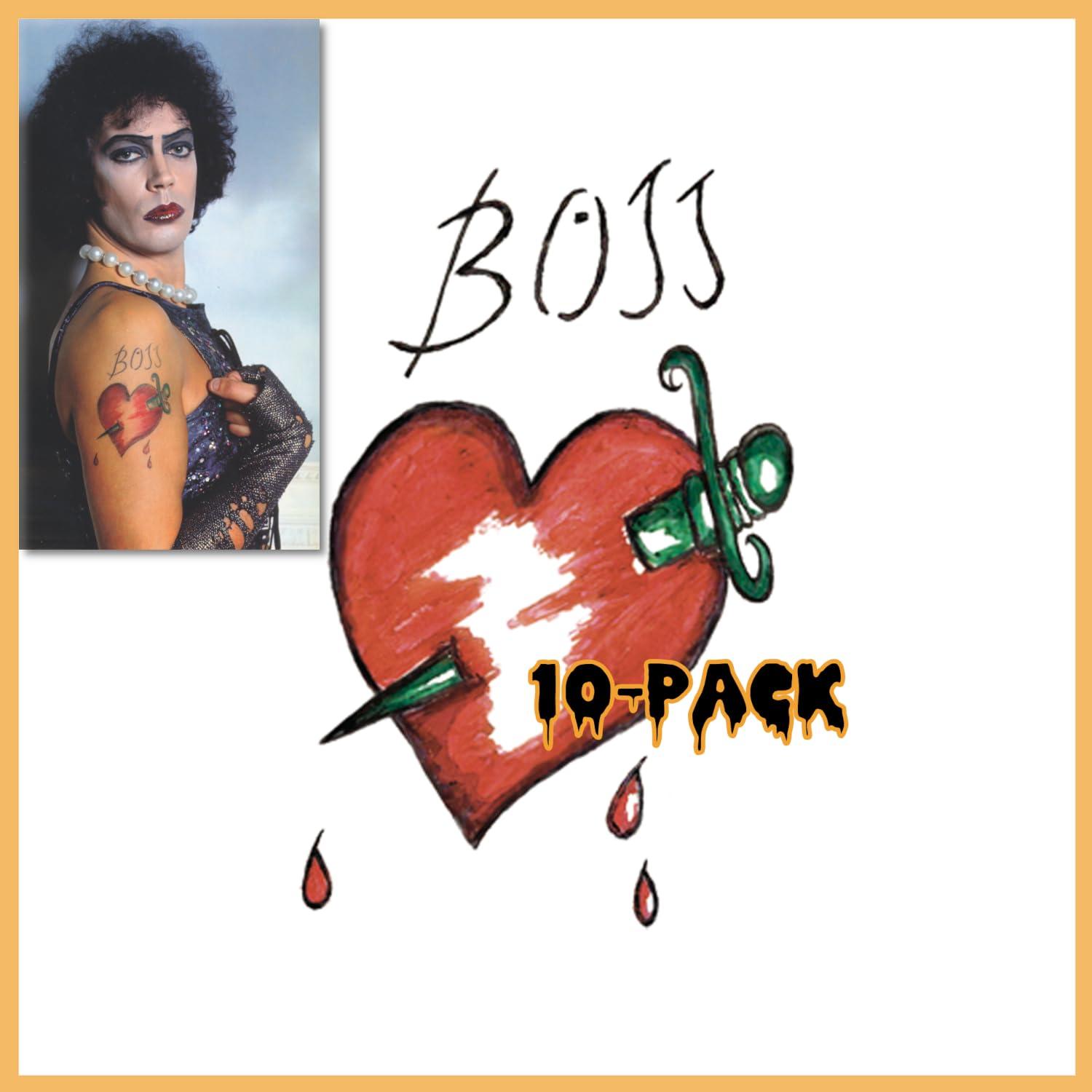 Deadly Sting Tattoos Frank N Furter Temporary Tattoo Rocky Horror Picture Show (Multi-Packs) (10-Pack)