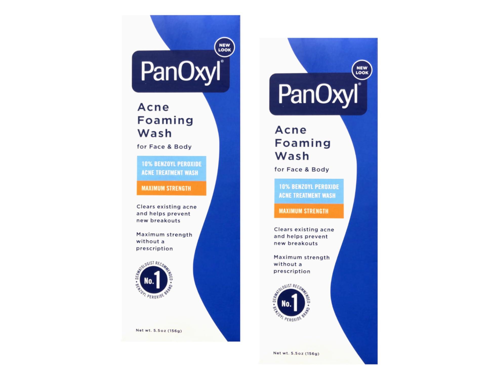 PanOxyl PANOXYL ACNE FOAMING WASH 5.5 oz (Pack of 2) (Packaging may vary)
