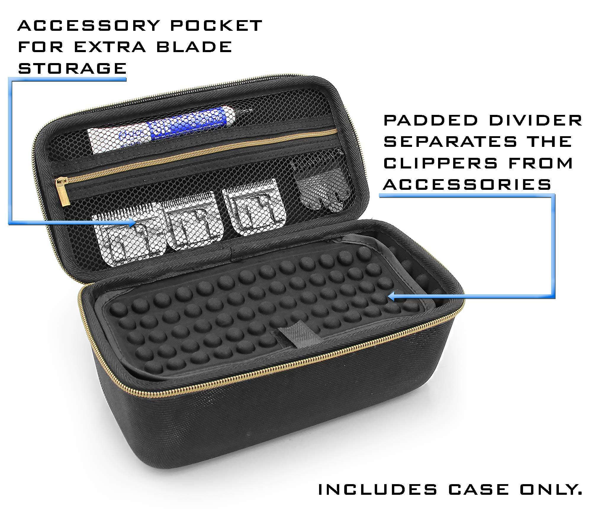 CASEMATIX CASEMATIX Hair Clipper Barber Case Holds Clippers, Hair Buzzers, Trimmers, T Finisher Liner - Travel Case For Clippers, Stylist and Hair Cutting Supplies