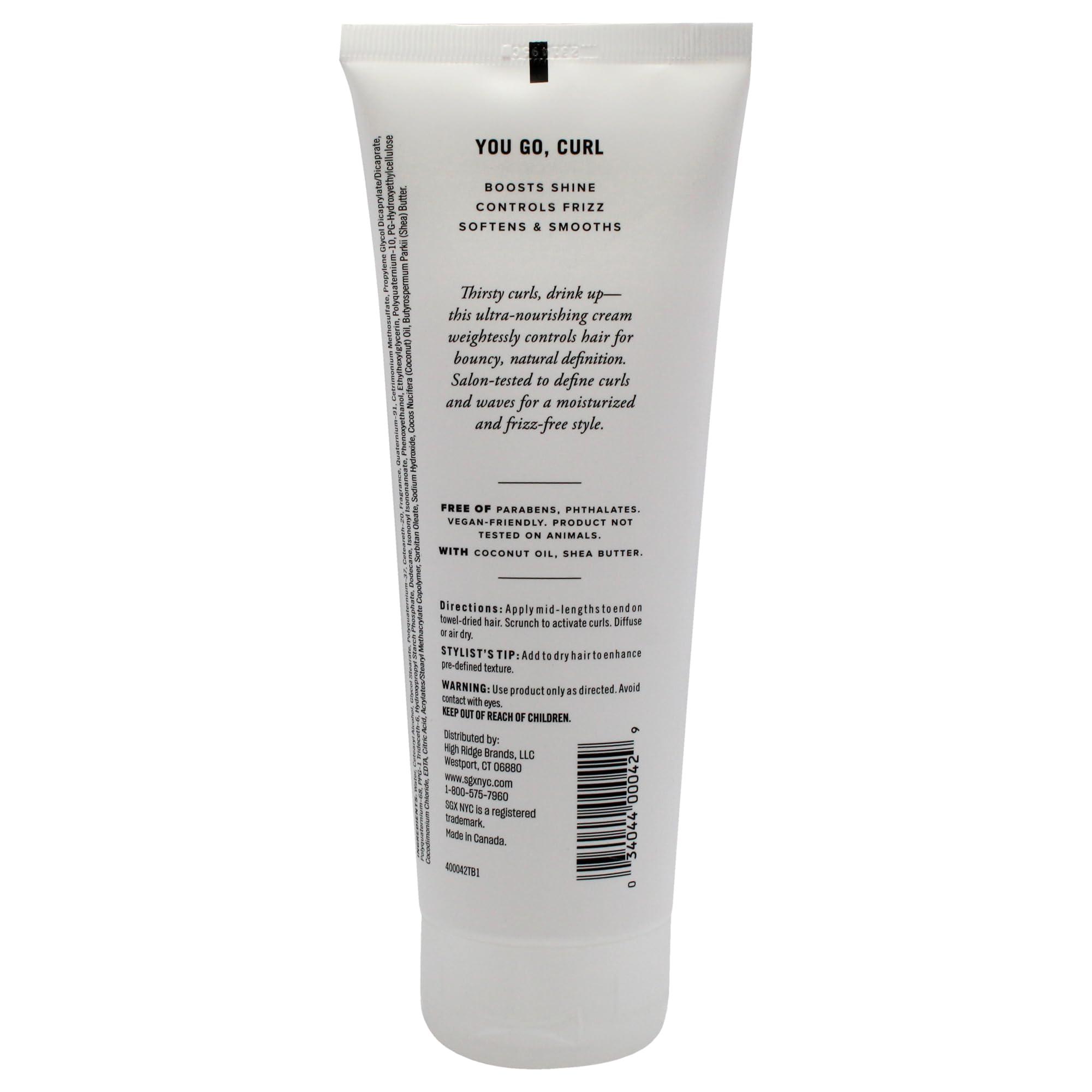 Dr. Fresh SGX NYC Curl Power Cream - Curly Hair Products for Frizz Elimination - Curl Cream with Coconut and Shea Butter for Curly and Wavy Hair - 7 oz