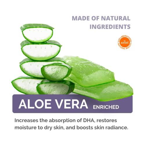 Sun Laboratories by Giesee Sun Laboratories Self-Tanner, 8 Oz | Overnight Spray Tan Solution, Bronzer for Body and Face - Fake Tanning Solution (Packaging May Very)