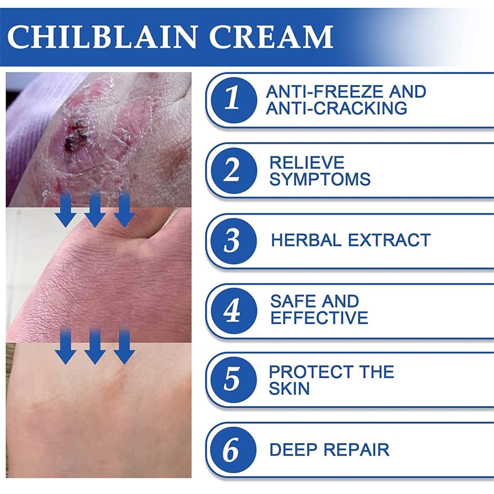 DRXVE DRXVE Chilblain Cream, Anti-cracking Frostbite Moisturiser Deep Nourishing, Anti Crack & Hand Foot Cream, Foot Repair Cream, for Dry Cracked Heels Callus Remover (2 Pc)