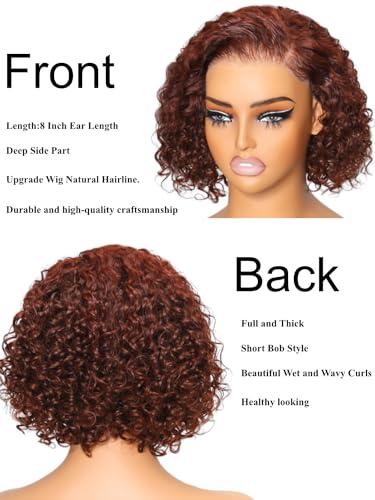 UNICE UNICE Body Wave 13x4 Lace Pre Everything Wig with Curly Bob 7x5 Lace Glueless Wig
