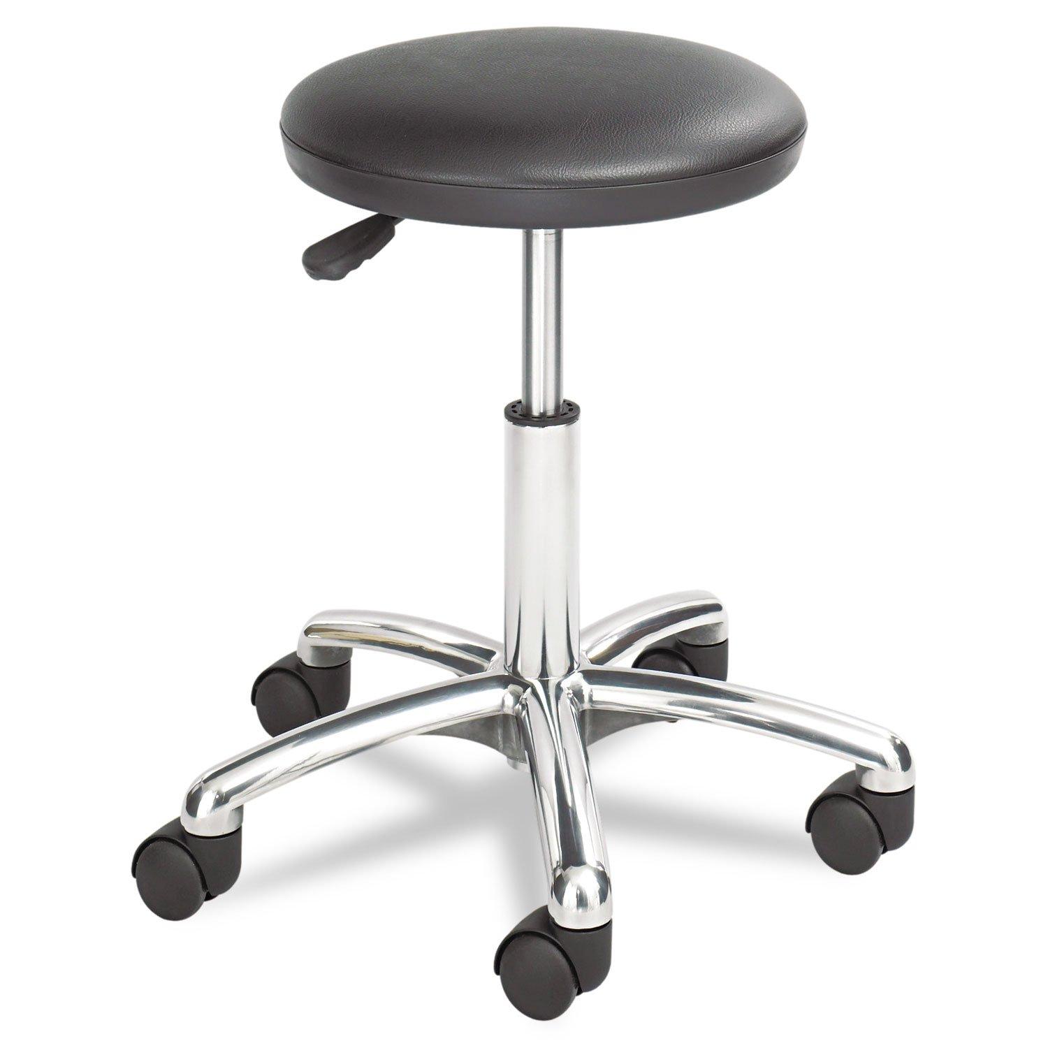 Safco Safco 3434Bl Height Adjustable Lab Stool 13-1/2 Dia. X 21H Black