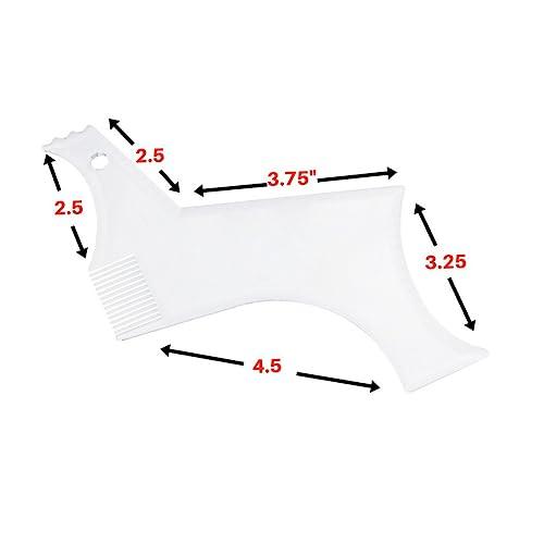 FOMIYES FOMIYES 4 Pcs hair stencils beard shaping tool sideburns styling comb tools for men Beard Shaper Template Kit beard design tool mustache mens razors for shaving man pencil modeling