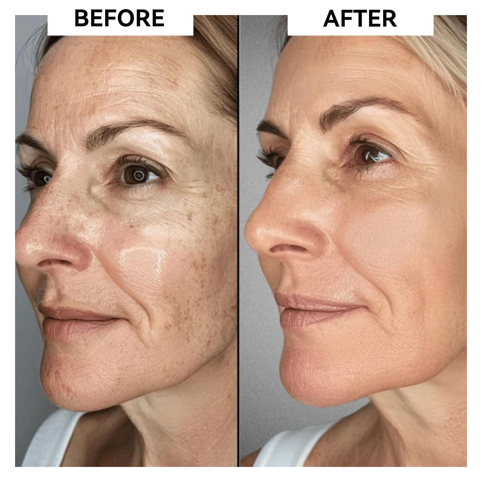 WAKIWI Anti Aging Foundation, Anti Aging Makeup, Universal Tint, Waterproof And Sweat-Proof, Age Defying Serum, Light Sheer Coverage Tinted Face Sunscreen (3Pcs)