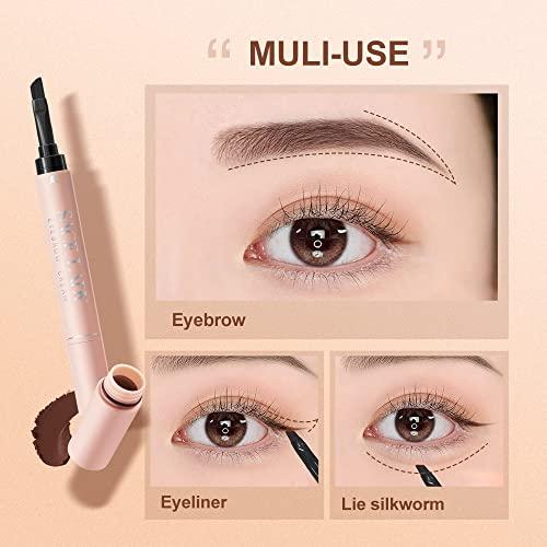 SACE LADY SACE LADY Eye Make Up Set Waterproof Eyebrow Gel with Brow Brushes+ Eyebrow Powder Cream, Long Lasting Pigmented Eye Brow Tinted Corrector Makeup Kit