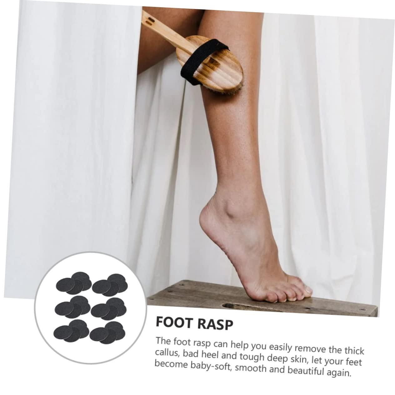 Healeved Healeved 120pcs Foot Grinding Disc Shoe Electric Foot File Refills Feet File Disc Nails Electric Feet Remover Foot Files for Feet Remover Gel Rattan Circle Mirror Nail Tools Black Corundum