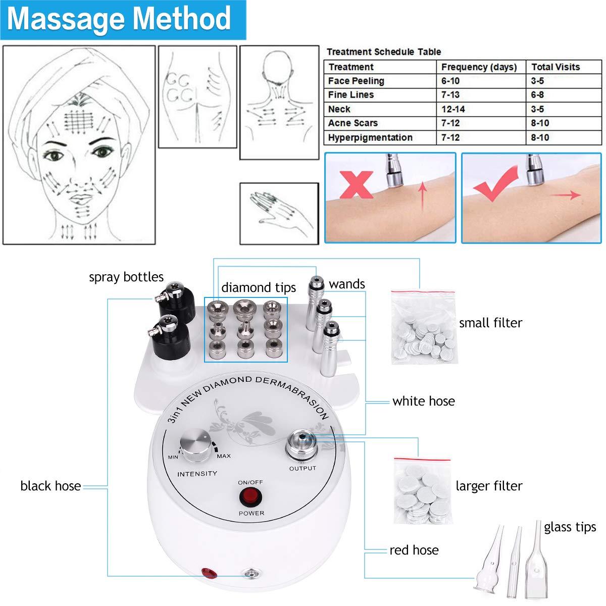 Beauty Star 3 in 1 Microdermabrasion Machine, Beauty Star Professional Diamond Dermabrasion Facial Devices at Home