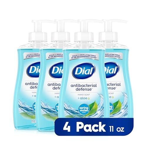 Dial Dial Antibacterial Foaming Hand Soap Spring Water Refill, 52 fl oz & Liquid Hand Soap Spring Water, 11 fl oz (Pack of 4)
