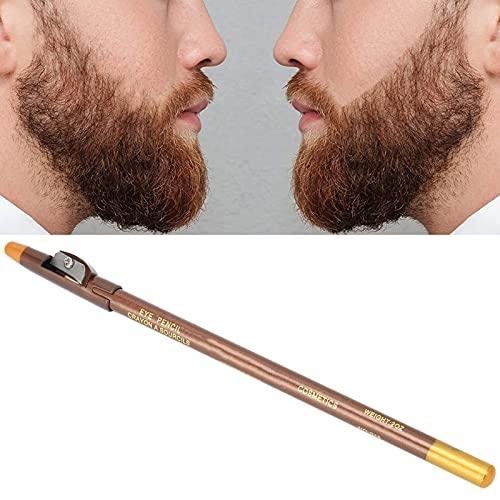 ANGGREK Beard Lineup Pen,ANGGREK White Hairline Pen Professional Beard Pencil Filler Household Beard Pencil Liner Shaping Styling Tool(light brown)