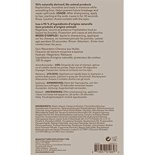 Macadamia Professional Macadamia Professional Hair Care Sulfate & Paraben Free Natural Organic Cruelty-Free Vegan Hair Products Nourishing Repair Hair Conditioner, 33.8 oz, Green