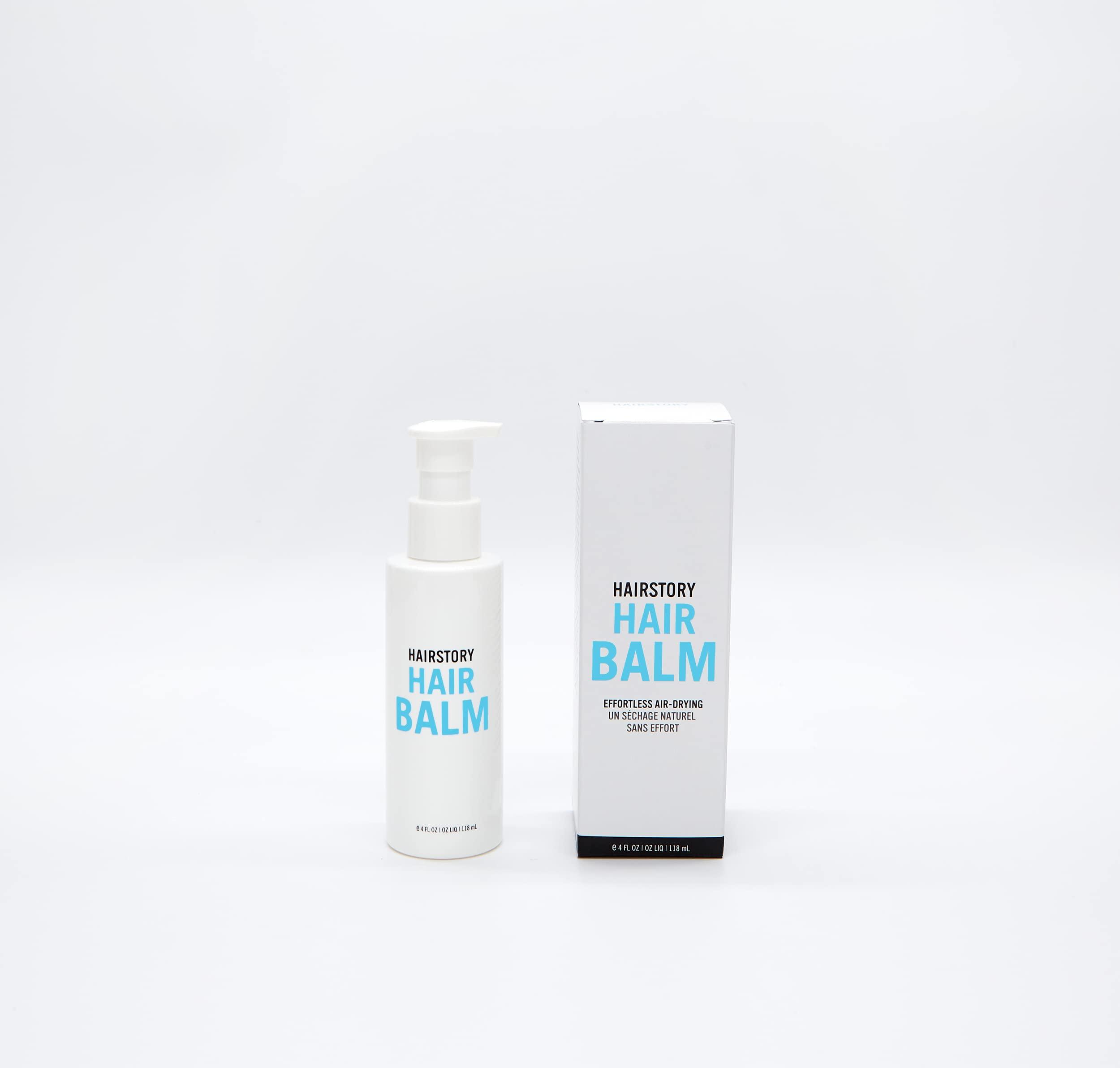 Hairstory Hairstory Hair Balm, Moisturizing Air Dry Lotion, Leave In Conditioner Cream for All Hair Types, Adds Softness & Shine, Smooths Frizz, Defines Waves & Curls, 4oz