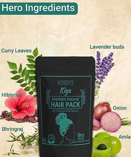 Generic Hair Pack/Mask Powder for Dandruff, Hair Fall and Hair Growth | Natural, Aromatic, Ayurvedic Hair Mask with Herbal Ingredients Hibiscus, Neem, Bhringraj, Onion & Amla