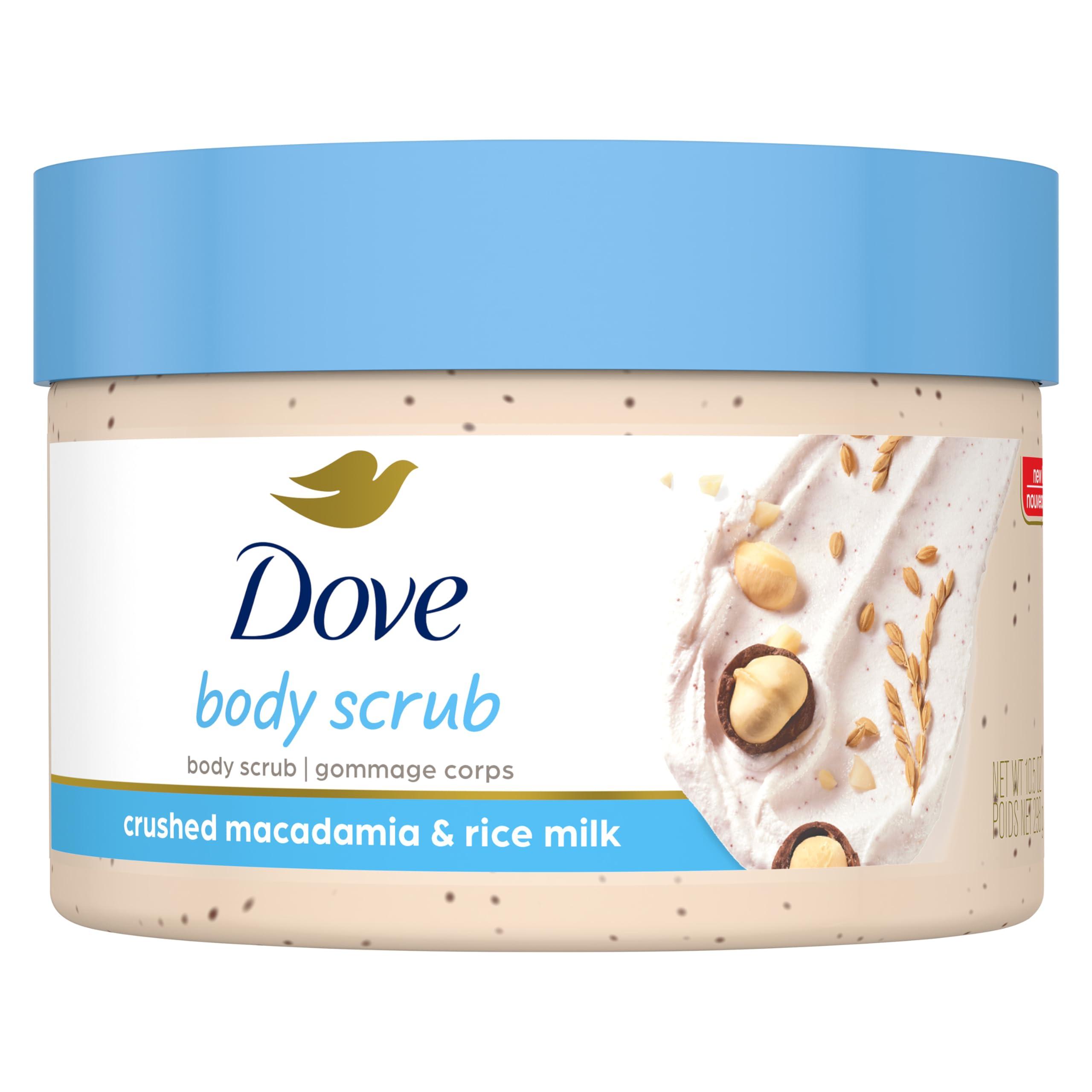 Dove Dove Body Wash Deep Moisture with Pump For Dry Skin Moisturizing 30.6 Fl Oz Pack of 3 Bundle Scrub Macadamia & Rice Milk Body 10.5 oz