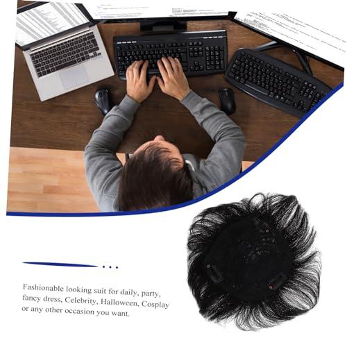 CALLARON CALLARON Black Wig Womens Headbands Mens Headband Black Mens Wig Male Hair Wigs Men Full Wig Black Male Wig Hair Replacement Wig for Daily Wear Party Womens Headbands Mens Headband Afro Wig