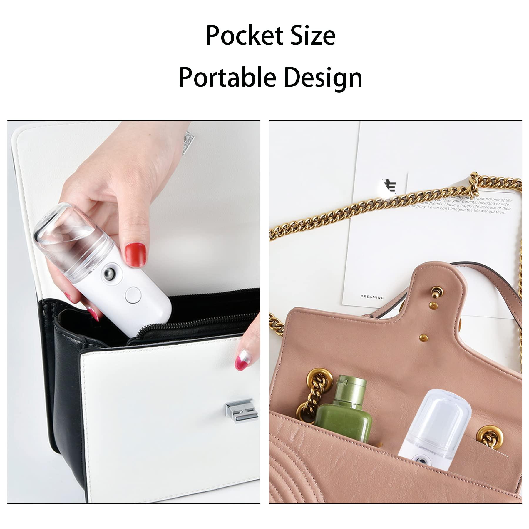 Htsorwzti Htsorwzti Nano Facial Mister Face Mister Nano Mist Sprayer Nano Mister for Lash Extensions Body Skincare Makeup (Pink White)