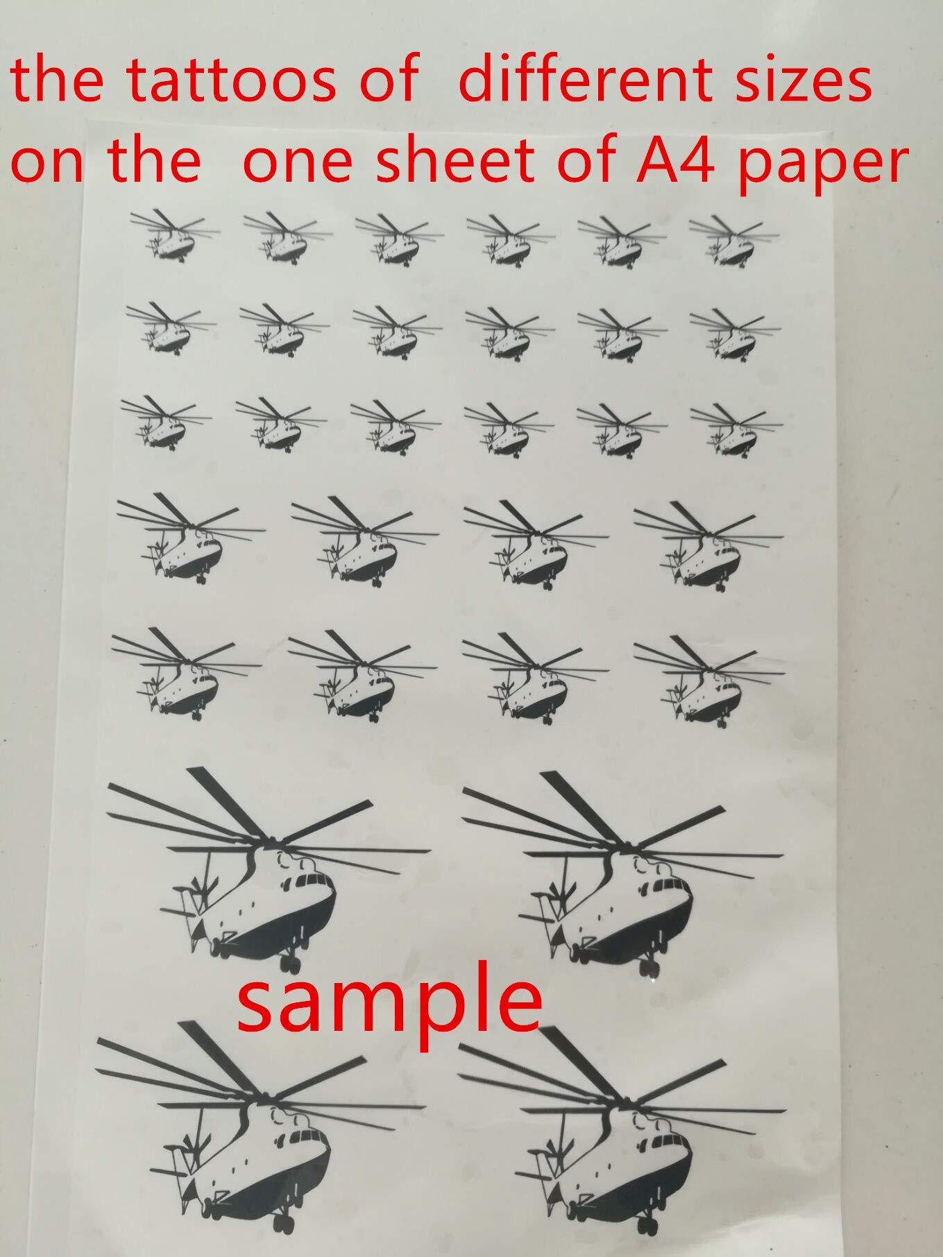 HUANYI HUANYI Orca Transfer Tattoos - Waterproof Temporary Tattoos, 1 Sheet with 4cm-8cm Sizes, Easy to Apply, Safe and Environmental Friendly