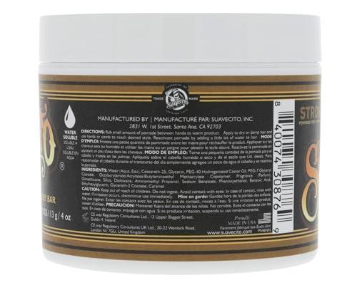 Suavecito Suavecito Pomade Firme (Strong) Hold Whiskey Bar Scent 4 oz - Pomade For Men - Medium Shine Water Based Wax Like Flake Free Hair Gel - Easy To Wash Out - All Day Hold For All Hair Styles