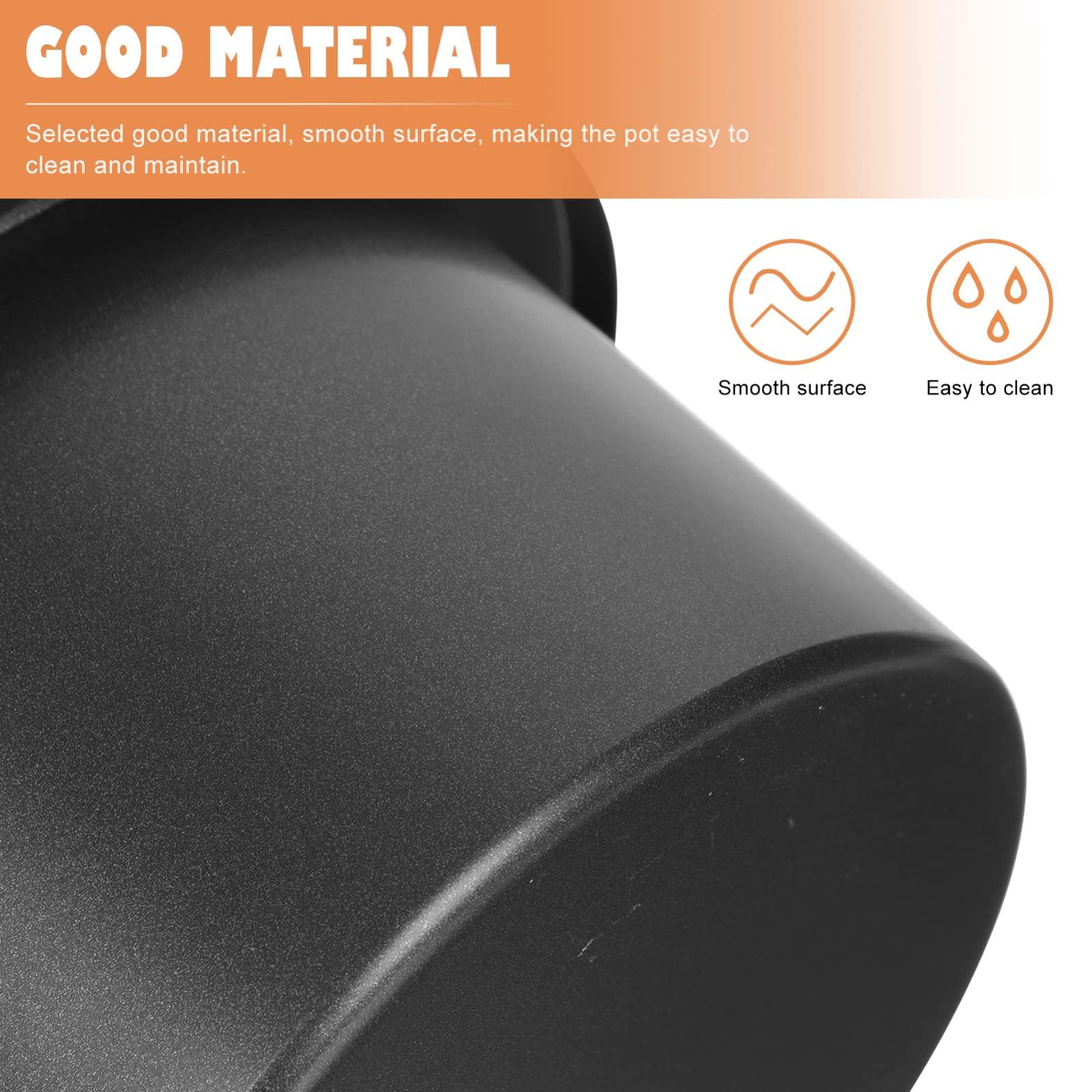 BIUDECO BIUDECO 2 Pcs Wax Melting Machine Inner Pot Hair Removal Wax Warmer Pot Wax Melting Bowl Wax Warmer Replacement Pot Sealing Wax Melting Pot Wax Warmer Inner Pot Wax Melt Pot Aluminum Black