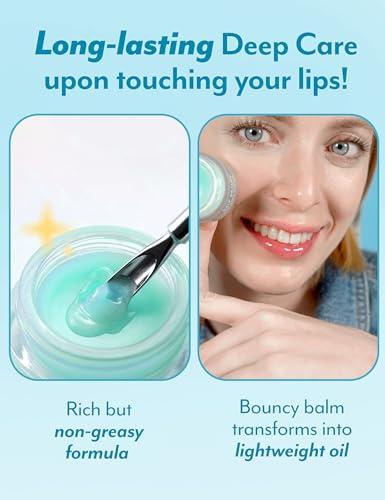 self beauty SelfBeauty Cool Mint Rosemary Lip Mask - Vegan Balm, Daily Moisturizer, Overnight Hydrating Treatment With Cool Mint, Scrub Exfoliator Intensive Repair, 0.51fl.oz