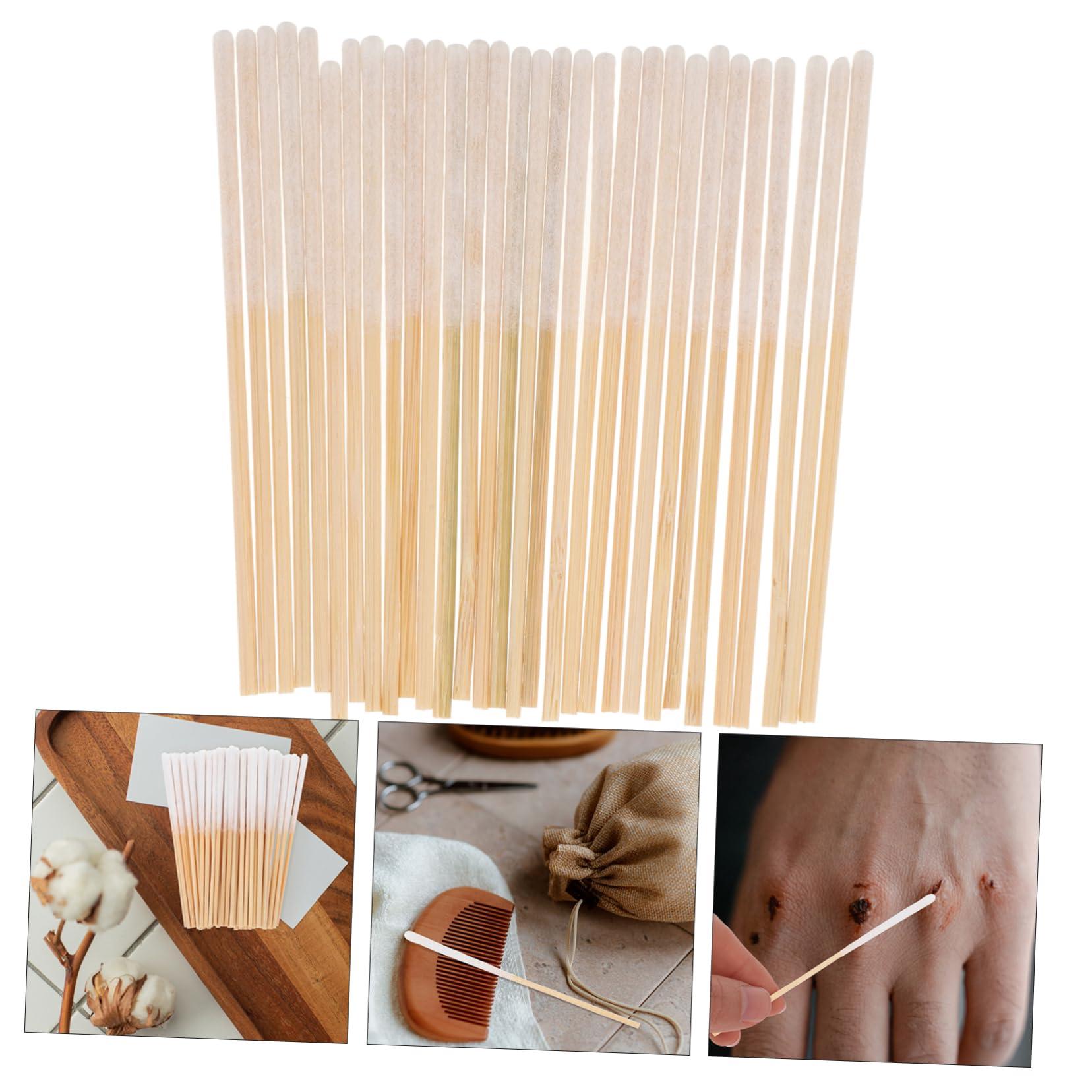 Baluue Baluue 300 Pcs Beauty Salon Cotton Swab Cotton Tipped Applicator Beauty Cotton Sticks Microblading Cotton Swabs Salon Cotton Swabs Makeup Cotton Swabs Micro Swabs Cottonwood White