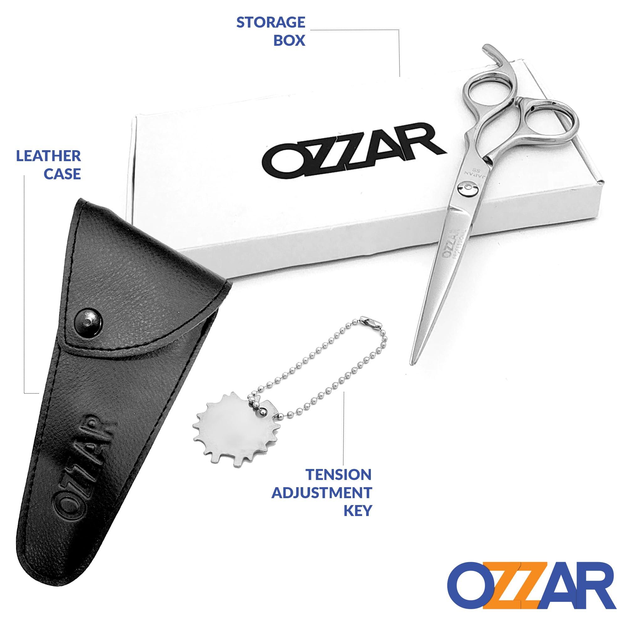 OZZAR OZZAR Professional Hair Scissors 6.5" Hair Cutting Shears Razor Edge Barber scissors Hairdressing Scissors with Extremely Sharp Blades - 440C Japanese Stainless steel Haircut kit