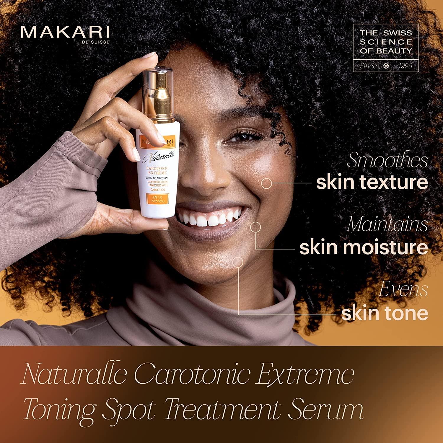 MAKARI MAKARI Naturalle Carotonic Extreme Glow Skincare Bundle | Renewing Face Cream, Brightening Serum & Body Lotion | Brightens, Moisturizes, Fights Aging & Diminishes Scars | For Oily & Acne-Prone Skin