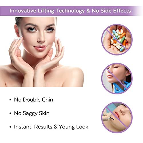 COSDAD COSDAD Reusable Double Chin Reducer Chin Strap Face Slimming Strap Face Slimmer Shaper for Women,Breathable Comfortable V Line Lifting Mask,Innovative Lifting Technology,One Fits All,Purple