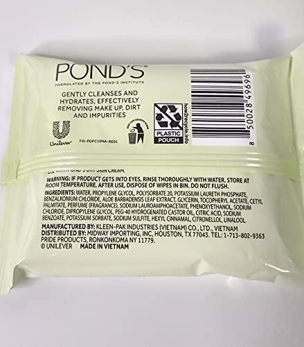 Pond's Ponds Make up Remover Facial Wipes 10 ct (6 pack)