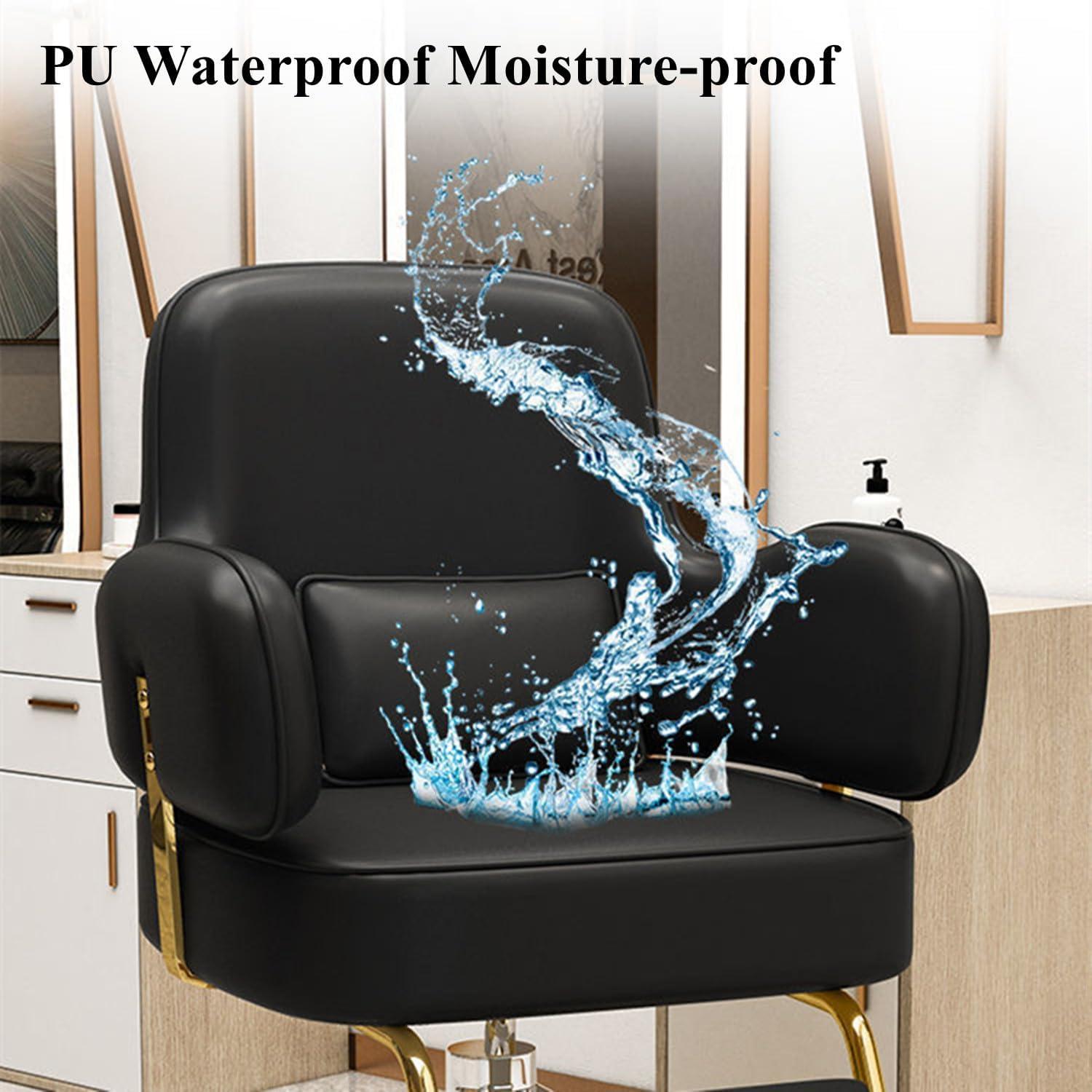 YHGTDJEDPO YHGTDJEDPO Barber Chair Reclining Salon Chair for Hair Stylist, Height Adjustable Hair Salon Chair with 360 Degrees Rolling Swivel,Multi-Function Shampoo Tattoo Chair,03