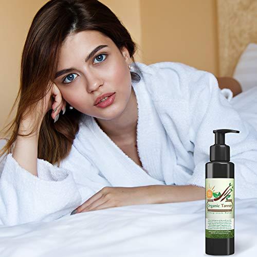 Organic Self Tanner Organic Self Tanner Pomegranate Mango 4 oz Healthiest Skin Bronzing Cream for Natural Glow! Subtle to Dark Gradual Tanning. Quick Indoor Face & Body Sunless Tan Lotion Better Than Chemical Bronzer