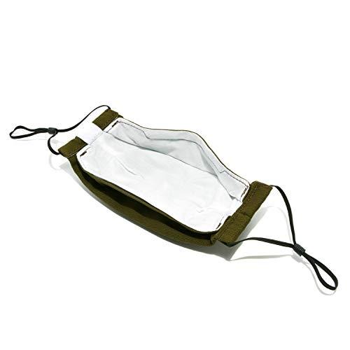 Graf Lantz Graf Lantz Zenbu Organic Cotton Face Mask - Petite Over Ear with Adjusters - Reusable & Machine Washable (Petite, Olive)