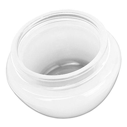 Beauticom Beauticom 48 Pieces 20G/20ML White Frosted Container Jars with Inner Liner for Homemade Moisturizers, Lotions, Skin Care Products - BPA Free