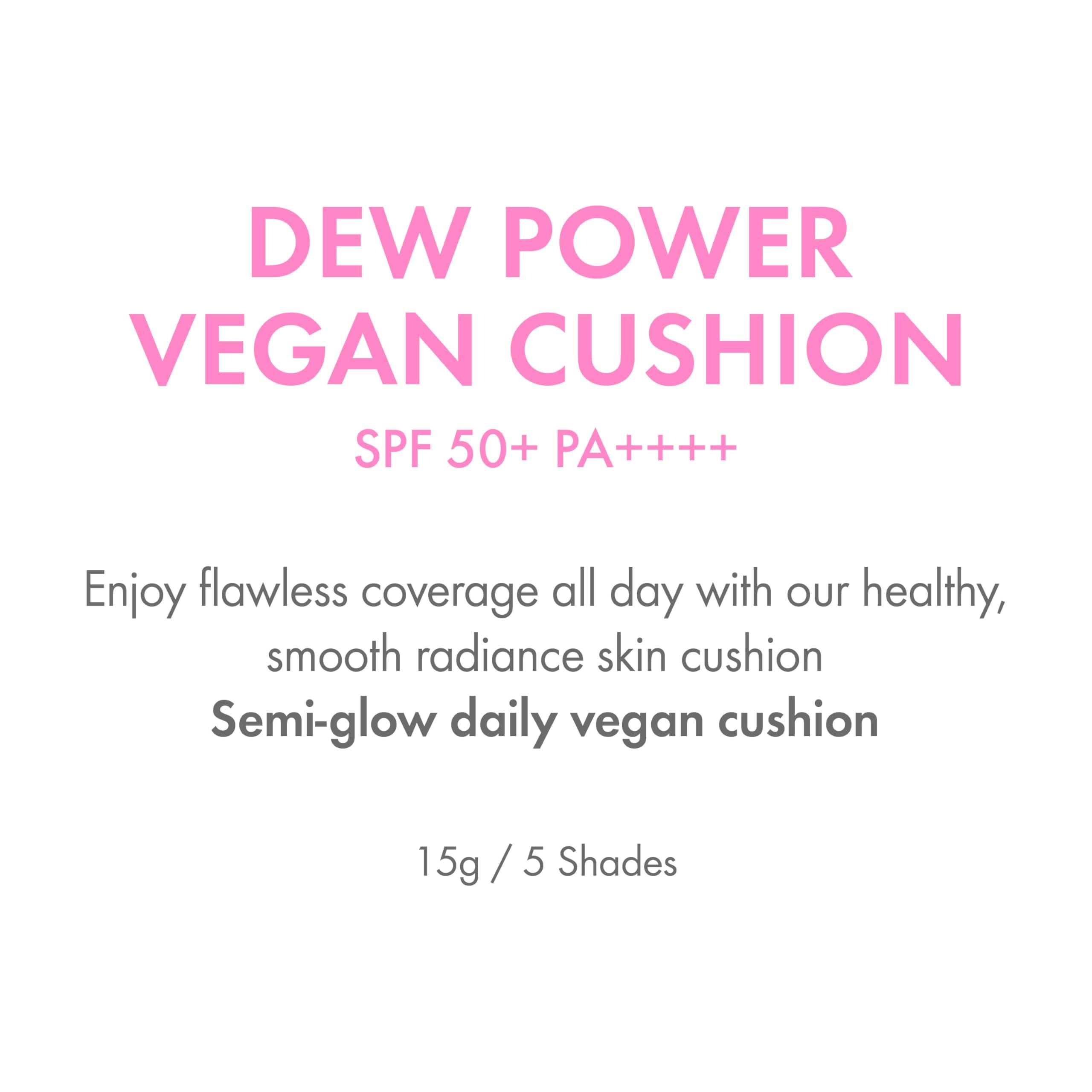 Amuse Amuse SEOUL DEW POWER VEGAN CUSHION [REFILL] 02 HEALTHY | beige | Dewy, glow, long-lasting, double coverage, clean beauty, lightweight, natural look, foundation for sensitive skin, hydrating cushion