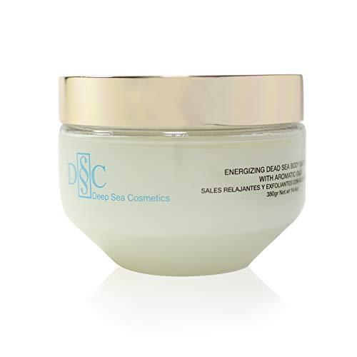 D § C Deep Sea Cosmetics | Energizing Body Salt Scrub | Dead Sea Salt Scrub With Natural Oils, Green Tea, Lavender and Eucalyptus Extracts - 14.4 Oz